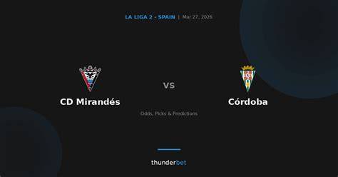 Cordoba vs CD Mirandes - live score, predicted lineups and H2H stats - raincitystudios.com