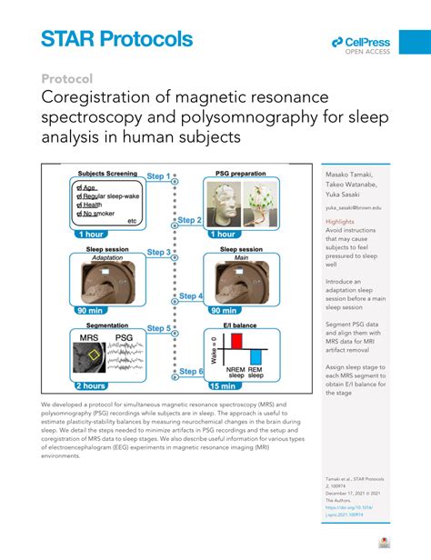 Coregistration of magnetic resonance spectroscopy and polysomnography ... - wintechmobiles.com