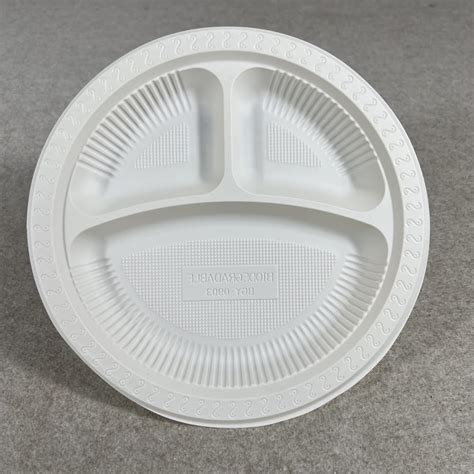 Cornstarch Compartment Disposable Plates - raincitystudios.com