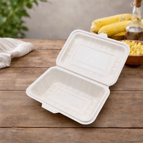 Cornstarch Containers - 350ml Cornstarch Bowl With Lid Trader ... - raincitystudios.com