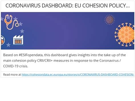 CORONAVIRUS DASHBOARD: COHESION POLICY RESPONSE