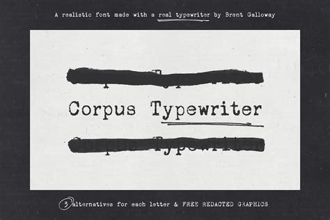 Corpus Typewriter Font | Webfont & Desktop | MyFonts - muktibox.com