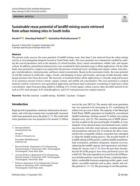 Correction to: Assessing landfill wastes as a sustainable feeding ... - muktibox.com