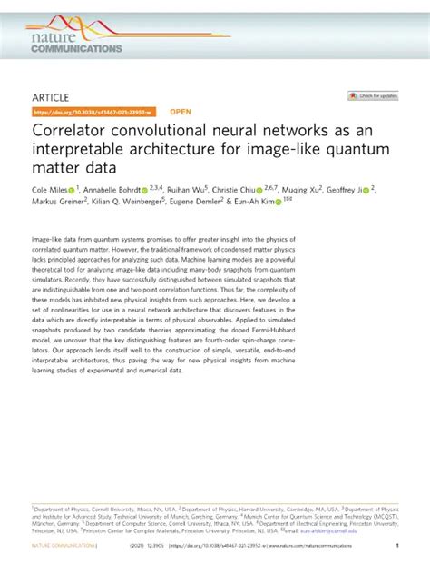 Correlator Convolutional Neural Networks: An Interpretable Architecture ... - coolestguyplanet.net