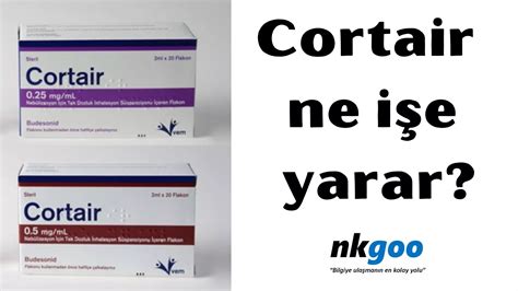 CORTAIR nedir ve ne işe yarar bölümünden sonra mutlaka CORTAIR kullanmadan önce bölümünü okuyunuz.