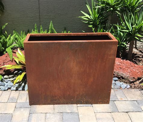 CORTEN Steel Planter Box Edge Right