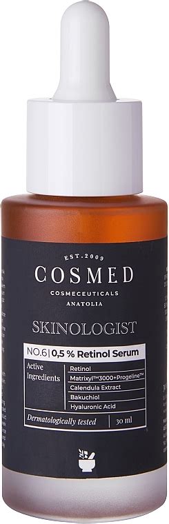 COSMED Skinologist Retinol Serum & Sulfer Mask. 