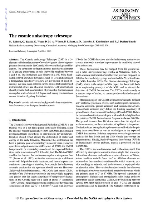 Cosmic Anisotropy Telescope - muktibox.com
