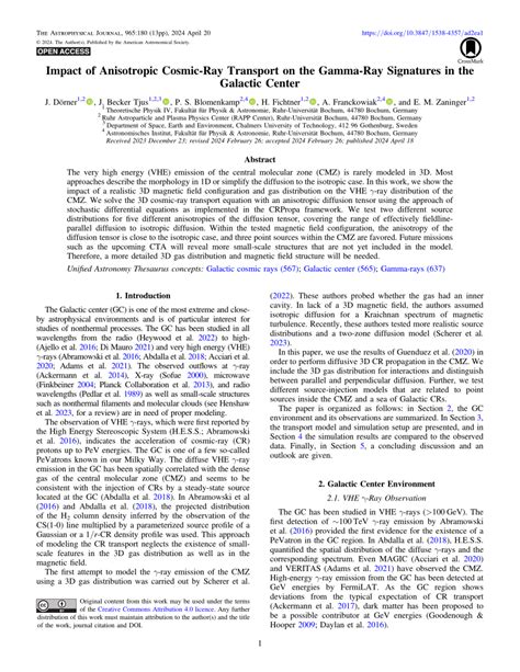 Cosmic Ray Transport and Gamma-Ray Signatures in the Interstellar ... - muktibox.com