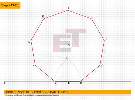 COSTRUZIONE DI UN ENNAGONO DATO IL LATO