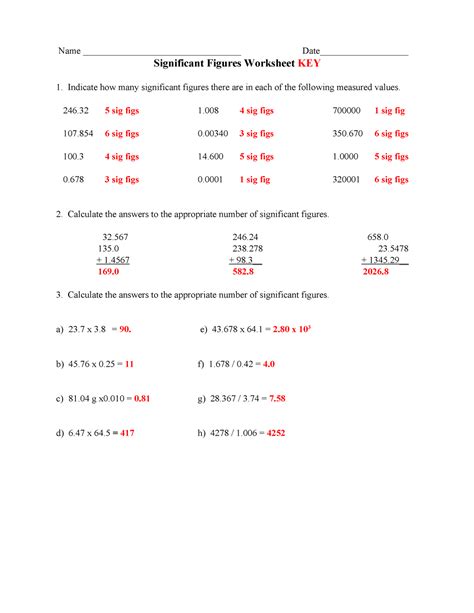 Counting Significant Figures Worksheet | Sig Fig Rounding ... - TPT - wintechmobiles.com