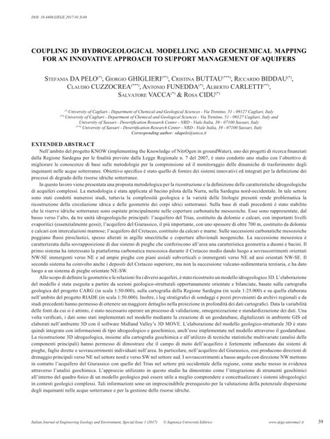 Coupling 3D hydrogeological modelling and … - wintechmobiles.com
