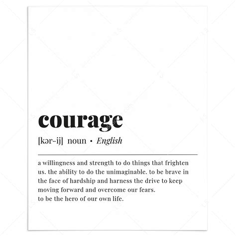 COURAGE - Definition from the KJV Dictionary