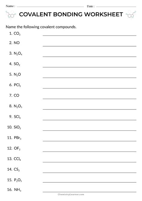 Covalent Bonding Questions - Mr Cole Chemistry - wintechmobiles.com