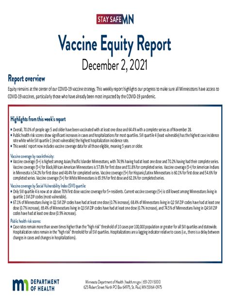 COVID-19 Vaccine Equity for Racial and Ethnic Minority Groups