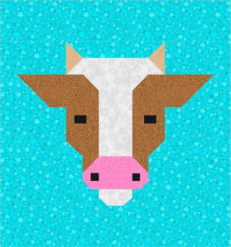 COW quilt block pattern PDF pattern - Payhip