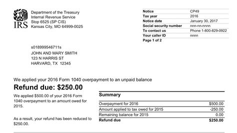 CP49 Notice: Your Refund Was Applied to an …