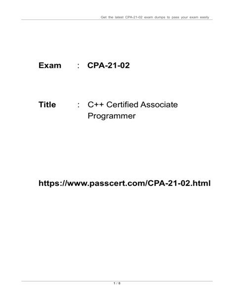 CPA-21-02 Prüfungsunterlagen