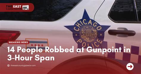 CPD: 14 people robbed at gunpoint in 3 hours