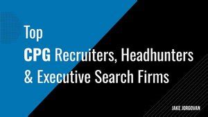 CPG Recruiting Firm CPG Recruiters Executive Search Recruiting