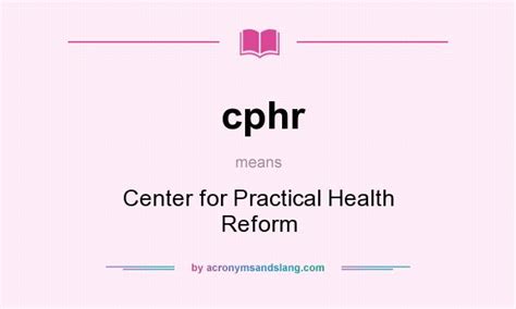 CPHR - What does CPHR stand for? The Free Dictionary