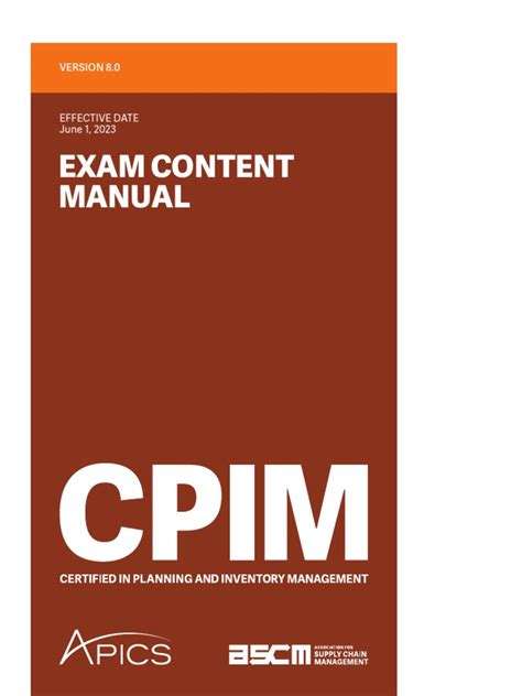 CPIM-8.0 PDF Demo