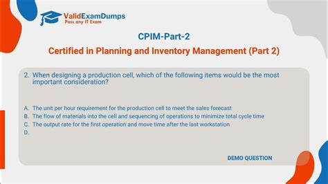 CPIM-Part-2 Exam Fragen