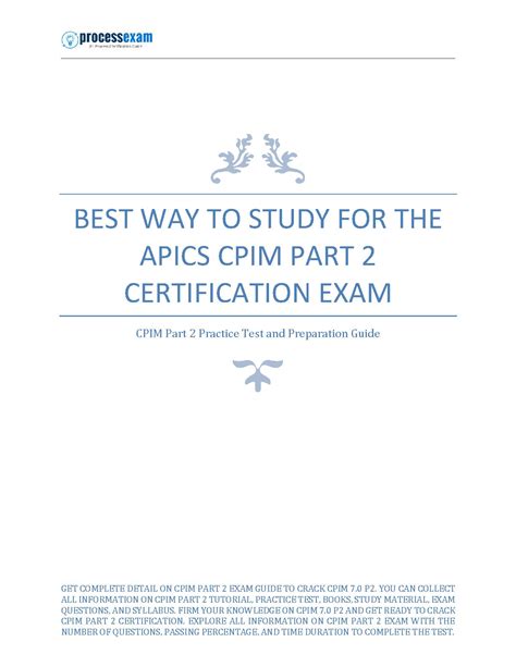 CPIM-Part-2 Exam