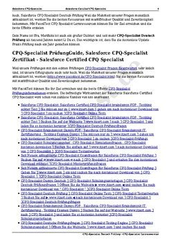 CPQ-Specialist Deutsche