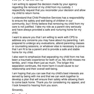 CPS Appeal Letter Forms Docs 2023