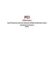 CPSA_P_New PDF Demo