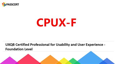 CPUX-F Testfagen