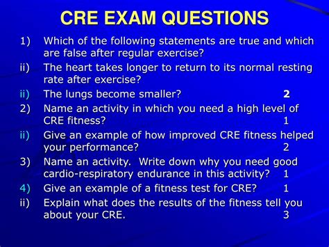 CRE Exam