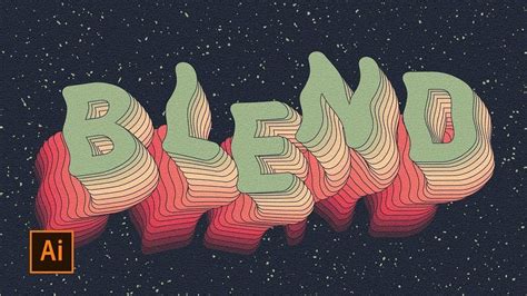 Create a 3D Blend Typography Effect Design with Adobe Illustrator ... - muktibox.com