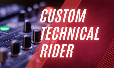 Creating a Professional Technical Rider for Your Band: The ... - 3Dvarius - muktibox.com