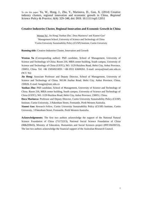 Creative industry clusters, regional innovation and economic growth in ... - wintechmobiles.com