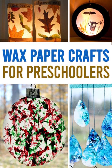 Creative Wax Paper Crafts for Kids - I'm the Chef Too - muktibox.com