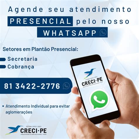 CRECI-PE – Atendimento presencial por agendamento