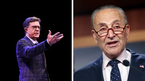 CRINGE! Chuck Schumer Dances with Stephen Colbert as …