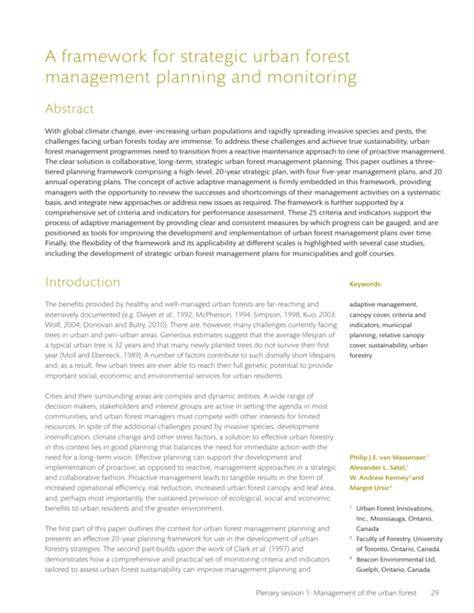 Criteria and Indicators for Strategic Urban Forest Planning and ... - FUFC - raincitystudios.com