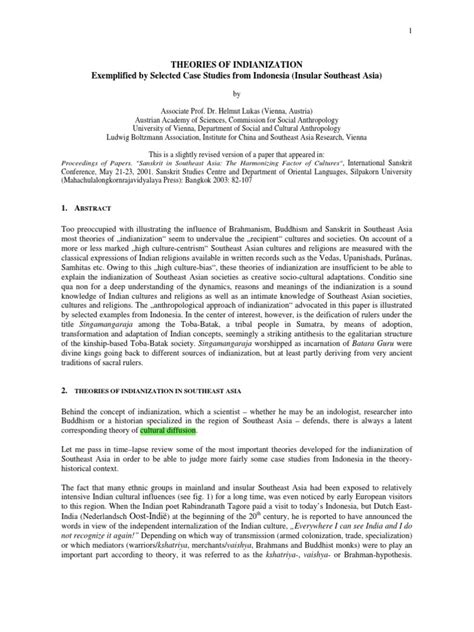 CRITIQUE OF INDIANIZATION THEORY - JSTOR - wintechmobiles.com