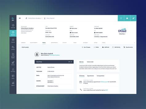 CRM App Visual by Will Beeching for Together on Dribbble