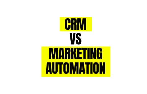 CRM vs. marketing automation: What’s the difference …