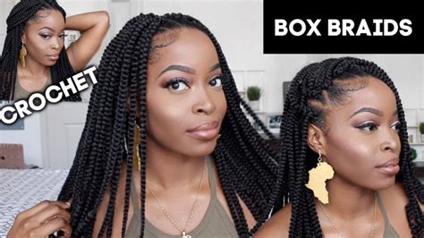 CROCHET BOX BRAIDS MY FIRST TIME😱(Step by Step Tutorial) ft