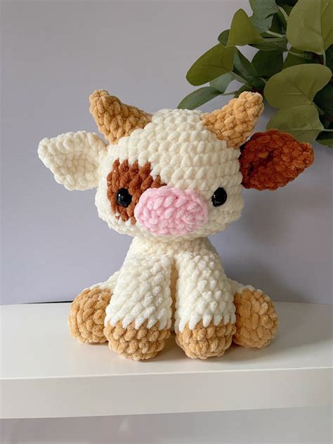 CROCHET PATTERN Cow Plushie Crochet Cow Amigurumi Cow Doll Etsy India