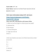 CRT-160 Exam Fragen