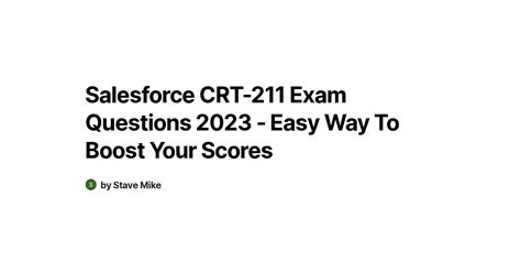 CRT-211 Exam Fragen