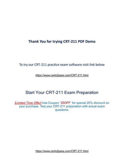 CRT-211 PDF Demo