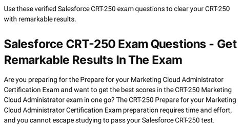 CRT-250 Exam