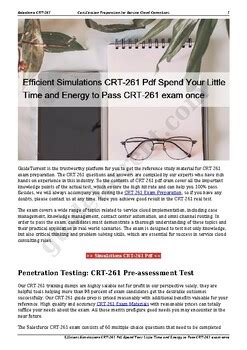 CRT-261 PDF Demo